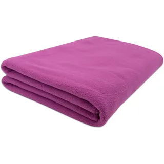 Kuscheldecke, 130x170 cm, fuchsia (pink) - Lila