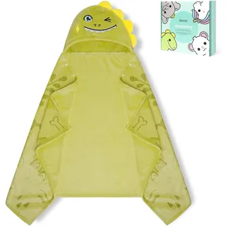 HECCEI Kapuzenhandtuch Baby,140x70 cm Weiches kinderhandtuch mit Kapuze zum Einwickeln, Saugstark & Schnell Trocknend Badetuch für Babys und Kinder