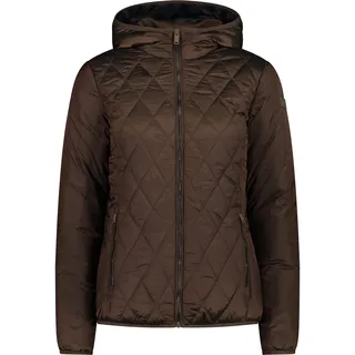 CMP Damen Steppjacke Woman Jacket Fix Hood 31K2816-P865 34 - Corteccia - 34