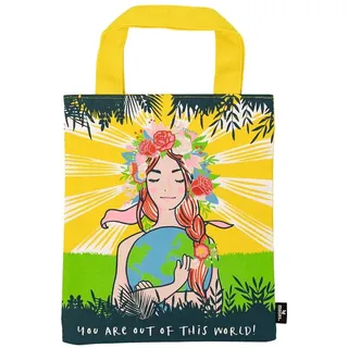 Moses moses. Basically it ́s magic Büchertasche Flowers, Kleine Tragetasche aus 100% Baumwolle, Geschenkverpackung zum Buch, schönes Geschenk für Vielleser, Leseratten und Buch Fans, Schutz für Bücher