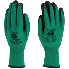 TK Budgie Arbeitshandschuhe 1x Paar Handschuhe aus PVC Gartenarbeit Arbeitsschutz Gartenhandschuhe Schutzhandschuhe (1, 11)