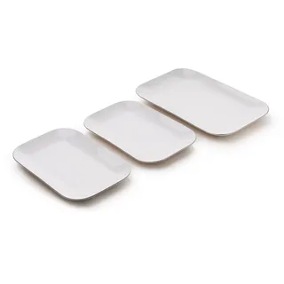Elegantes 51-teiliges Speiseservice, 100% Porzellan, cremefarben | Inklusive Servierteller, Schüsseln und Platten | Perfekt für besondere Anlässe und den täglichen Gebrauch