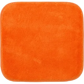 Gözze Badematte »Rio Premium« Höhe 18 mm rutschhemmend beschichtet fußbodenheizungsgeeignet   schnell trocknend Badteppich, Uni Farben, waschbar, rechteckig & rund erhältlich, orange