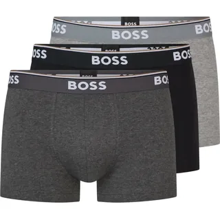 Boss Power Trunk Boxershorts Herren (3-pack) - Grau