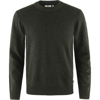 Fjällräven Övik Round-Neck Sweater M Herren - Wollpullover - oliv-dunkelgrün