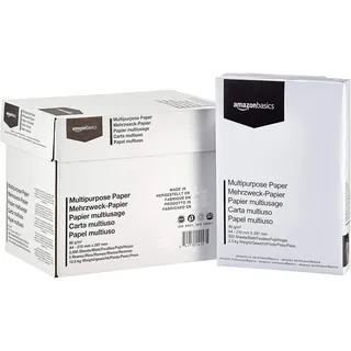 Amazon Basics Druckerpapier A4 80 g/m2 2500 Stück