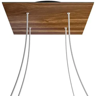 Creative Cables Krovnq404f110 Xxl Rose-one Square Rosen-set Aus Holz - Multicolor - 400 mm