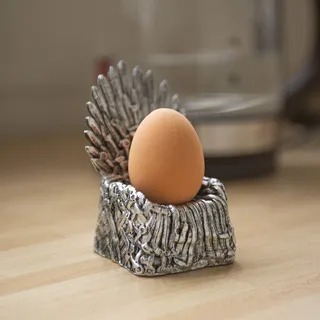 Marco Paul Thrones Ei Halter Eisen Sessel Replik Geschenk Neuheit Eierbecher Lustig Geschirr Eierbecher Grau Eierbecher Modern Egg Of Thrones Haus Dekor Game of