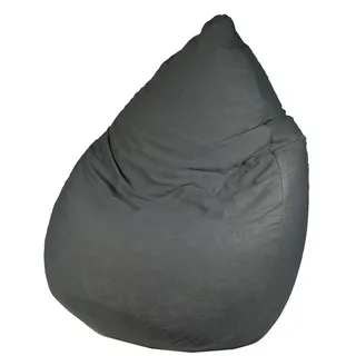 Heunec - 671041 - Sitzsack Microfaser 120 L, Mausgrau, Grau