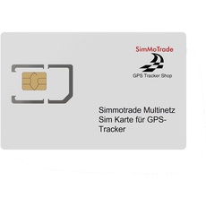 Simmotrade® M2M Multinetz SIM-Karte für GPS Tracker, Smart Home, Sicherheit, Sensorik, Datenübertragung, Smart City, IOT, Triple-SIM