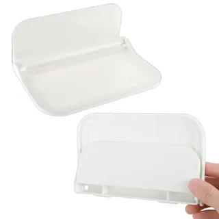 MIUPOO Badezimmer Aufbewahrungsregale Klappbare Wandregal,Ohne Bohren Badezimmerregal,Schweberegal Wandboard,Nachttisch Wandregal,Wandmontierte Kosmetik Aufbewahrung Halter,2 Stück