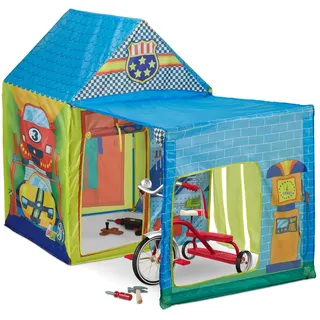 Relaxdays Spielzelt , Multicolor , Textil, Kunststoff , 146x109x75 cm , Freizeit & Co, Gartenspielzeug, Spielhäuser