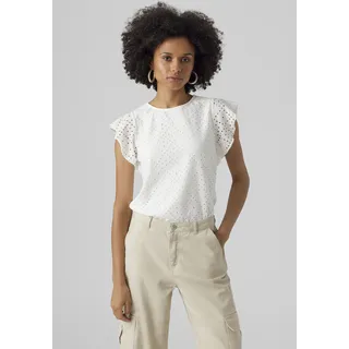 Vero Moda Vmtassa Sl Frill Noos Top Weiß M