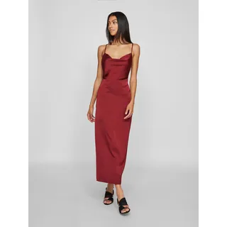 VILA VIRAVENNA Strap Ankle Dress Partykleid Unifarben Rot 40