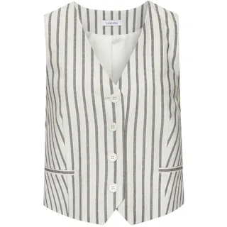 LASCANA Anzugweste Damen creme-schwaz gestreift Gr.36