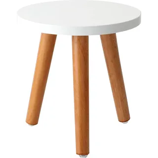 Blumenkasten - - Runder Balkontisch aus Massivholz im skandinavischen Stil - Holz - Burlywood - 20x45cm