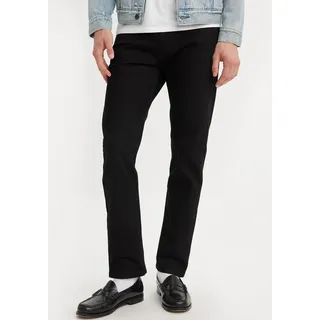 Tapered-fit-Jeans LEVI'S "502 TAPER", Herren, Gr. 34, Länge 30, schwarz (native cali), Denim/Jeans, Obermaterial: 99% Baumwolle, 1% Elasthan, tapered fit lang, Jeans Tapered-fit-Jeans