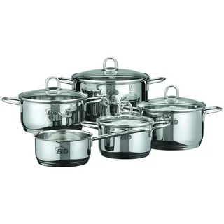 ELO Rubin Topf-Set 5-tlg. Bratentopf 20 cm + Fleischtopf 16 cm + Kasserolle 16 cm + Gemüsetopf 24 cm