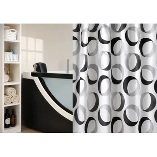 Spirella Duschvorhang Rings 180 x 200 cm weiß