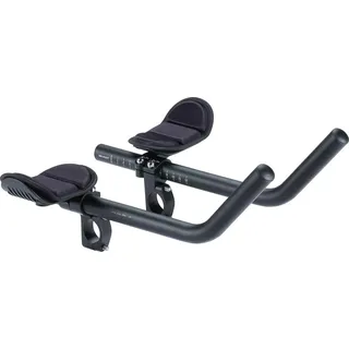 BBB Cycling Aero Bars Maximale Aerodynamik Fahrradlenker Aluminium, Extra lange J-Bend Armlehne für Rennräder Triathlon Lenkerstütze Rutschfeste Fahrradgriffe AeroMax BHB-60, Ø 25.4 / 31.8 mm