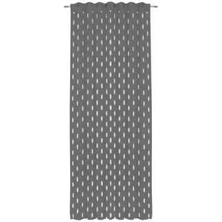 Novel Fertigvorhang , Anthrazit , Textil , Uni , 135x255 cm , SGS-geprüft , beliebig kürzbar, für Stange und Schiene geeignet , Heimtextilien, Vorhänge, Fertigvorhänge