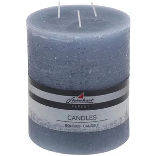 Stumpenkerze , Blau , Naturmaterialien , 14 cm , Made in Eu , Dekoration, Kerzen & Kerzenhalter, Stumpenkerzen