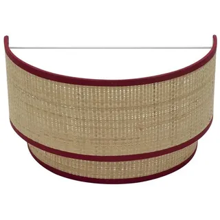 blendend Tischlampe 1 x E27, Maße 17 x 30 x 15 cm, Farbe Natur und Rot, ideal für dekorative Beleuchtung und gemütliche Umgebungen.