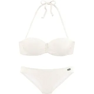 Buffalo Bügel-Bandeau-Bikini Damen Beige 34 Cup C