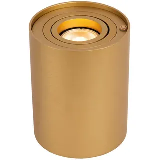 Lucide Led-Tischleuchte , Gelb , Metall , Metalloptik , zylindrisch , 9.6x12.5x9.6 cm , RoHS, Reach, Europäischer Sicherheitsstandard , 3 Helligkeitsstufen, Touch-Schalter (on/off), Stufenschalter, mit Schalter, LED-Leuchtmittel austauschbar , Lampen & Leuchten, Innenbeleuchtung, Tischlampen