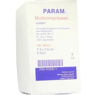 PARAM MULLKOMPRESSEN UNST 7.5X7.5 8F
