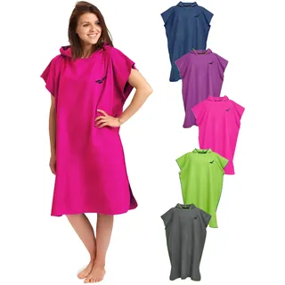 Fit-Flip Strandponcho für Erwachsene mit Kapuze schnelltrocknend