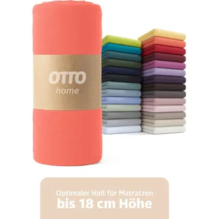 OTTO home Spannbettlaken Jersey 120 x 200 cm orange