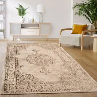 Paco Home Kurzflorteppich 160 x 220 cm Beige