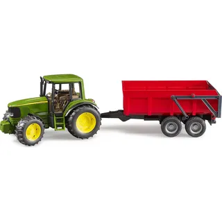 Bruder 02057 - Traktor mit Kippanhänger rot 1:16