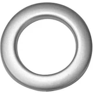 GARDINIA Stoffösen, Kunststoff, Silber-matt, 4,6/2,8 cm