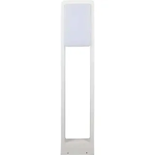 V-TAC VT-33 LED Gartenlampe 10W Samsung Chip Bodenbefestigung 80cm Weißaluminium IP65 Kaltweiß 6400K - SKU 20118 - Weiß