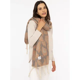 Zwillingsherz Modeschal »"Big Leo"« mit modischem Leomuster und Fransen