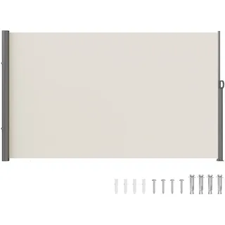 Vevor Seitenmarkise 160 x 300 cm Beige Polyester