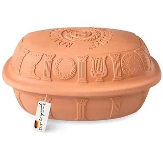 ROMERTOPF RÖMERTOPF Bräter 50 Jahre JUBILÄUM Bräter, 5 Liter, Keramik, Keramik (Set, Terracotta), antihaft rot