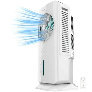 Cecotec - Verdunstungskühler mit EnergySilence 3500 Cool Compact Smart Control 65W, 3,5L Tank, Touch Control, 3 Geschwindigkeiten, 2 Modi, 70o Oszillation, Timer 12h, 2 Kühler