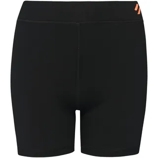 Superdry Damen Code CORE Sport Cycle Short Kapuzenpullover, Schwarz/Korallenrot (Black/Hyper Coral), M Alto