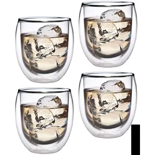 Feelino Kaffeetasse 0,32 l Transparent 4 St.