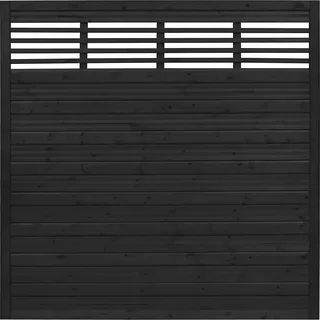 Sichtschutzzaun Element Nicea Anthrazit 180 cm x 180 cm