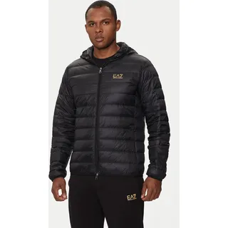 EA7 Gewebte Daunenjacke, Schwarz XXL - Schwarz