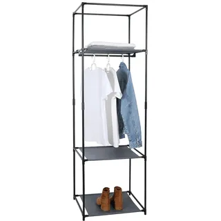 Kondela Garderobenorganizer Albus - schwarz - Schwarz