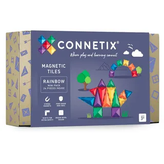 CONNETIX Magnetbausteine Regenbogen Minipackung, 24 Stück