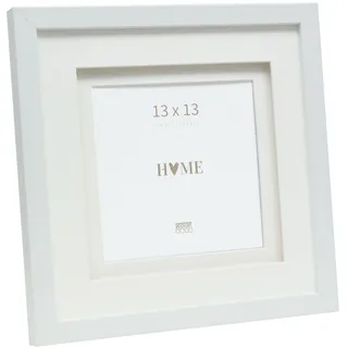 Deknudt Frames Bilderrahmen mit doppeltem Passepartout Weiß 13x13 cm 2er Set