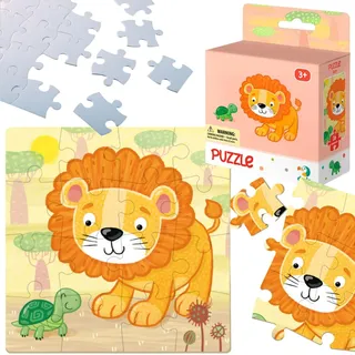 Puzzle "Löwe" 16 Teile Lernpuzzle für Kinder Tierset 300165