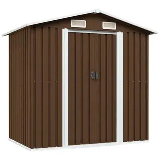 Geräteschuppen 204 x 132 x 186 cm braun