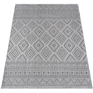 Paco Home Outdoorteppich 150/150 cm Vermont 184 , Anthrazit , Textil , Quadratisch , 150x150 cm , strapazierfähig, für Fußbodenheizung geeignet , Teppiche und Böden, Teppiche, Outdoorteppiche